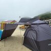 민머루해수욕장 캠핑 텐트 천국