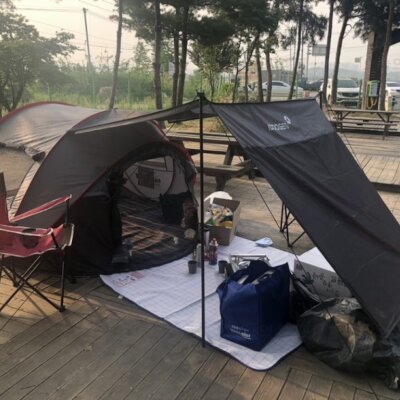 청주 캠핑 문암생태공원 캠핑장