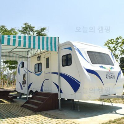 경기도 캠핑장:: 오산 맑음터공원 캠핑장 카라반 가족캠핑