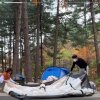 가평 푸른숲캠핑장, 오두막8.8 텐트 가지고 우중캠핑 가능할까?