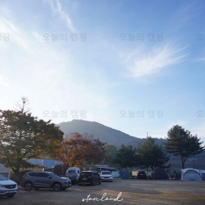 파주캠핑장 학교안풍경에서 할로윈 캠핑/새벽기온 0℃ 기록... 