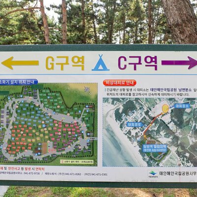 국립공원 몽산포자동차야영장 캠핑(2022. 08. 26 ~ 2022. 08. 27)