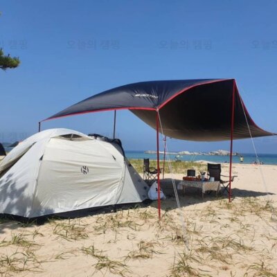 [ 캠핑 - 삼포해수욕장 노지 야영장 ] 여름 성수기 바다 캠핑