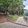 청양 칠갑산 자연휴양림 야영장 여름 계곡 캠핑장